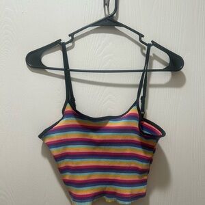 Colorful Striped Women's Top
